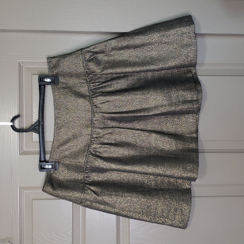 NWT Banana Republic black label metallic skirt size 12